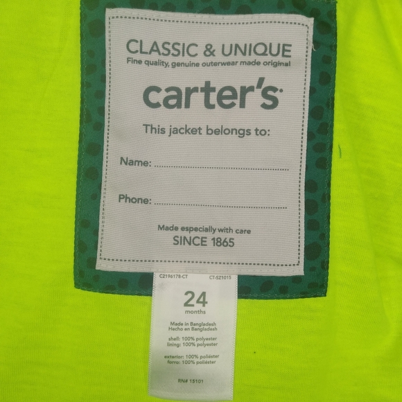 🎉 HP - Everything Kids Posh Party 6/6/22🎉NWT Carter's Dino Jacket - Picture 7 of 8